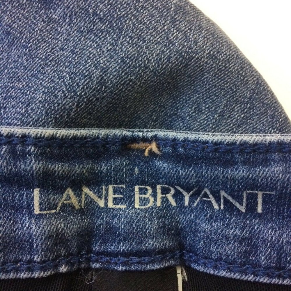 Lane Bryant Womens Plus Size 22 Jeans Skinny Floral Embroidered Distressed 47x30 - Picture 8 of 12